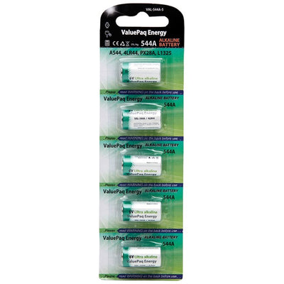 ValuePaq Energy 544A Alkaline Cylindrical Cell Batteries, 5 pk