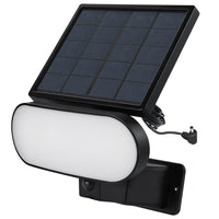 2-in-1 Floodlight and Solar Panel Charger for Ring(R) Spotlight Cam, Ring(R) Stick Up Cam with Foot Pedestal, and Reolink(R) Argus Pro (Black)