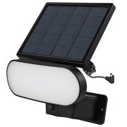 2-in-1 Floodlight and Solar Panel Charger for Ring(R) Spotlight Cam, Ring(R) Stick Up Cam with Foot Pedestal, and Reolink(R) Argus Pro (Black)