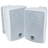 4" 3-Way Indoor-Outdoor Speakers (White)