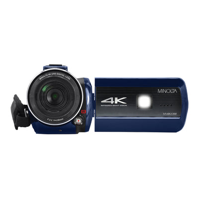 MN4K40NV 4K Ultra HD 16x Digital Zoom IR Night Vision Video Camcorder (Blue)