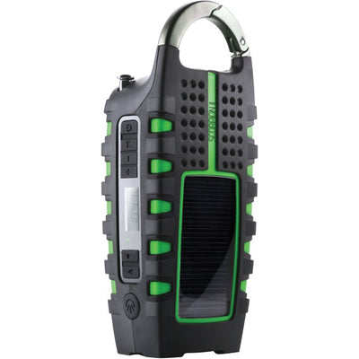 Scorpion II AM/FM/NOAA(R) Weatherband Radio and Flashlight, Black and Green