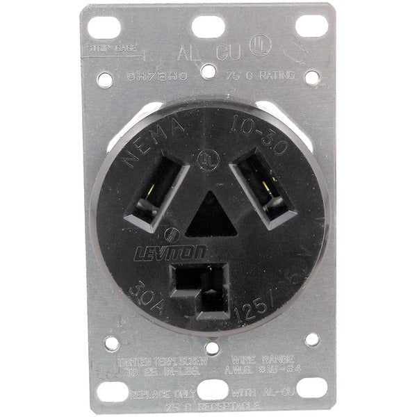 Single-Flush Dryer Receptacle (3 wire)