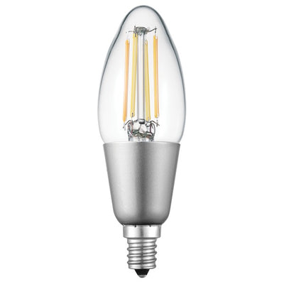 B11-Shape E12-Base Wi-Fi(R) Smart Tunable-White Edison-Style 40-Watt-Replacement Candelabra LED Bulb