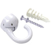 Indoor-Outdoor Elephant Ceiling Hook (White)