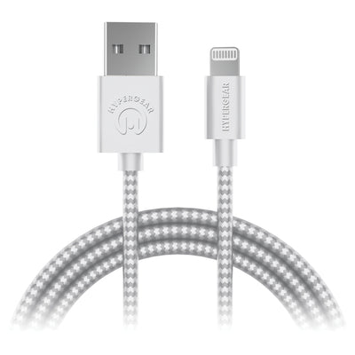 Charge and Sync Braided USB-A to Lightning(R) Cable, 4 Feet