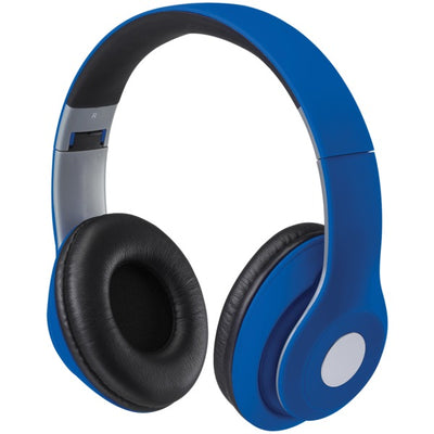 Bluetooth(R) Over-the-Ear Headphones with Microphone (Matte Blue)