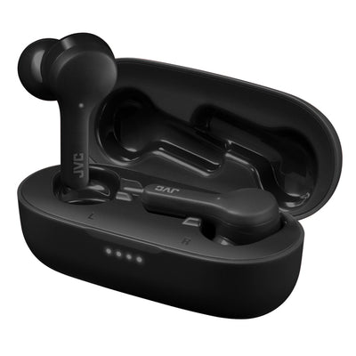 HA-A8T In-Ear True Wireless Stereo Bluetooth(R) Earbuds with Microphone and Charging Case (Black)
