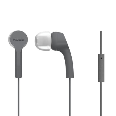 KEB9i Earbuds with Microphone and In-Line Remote (Gray)