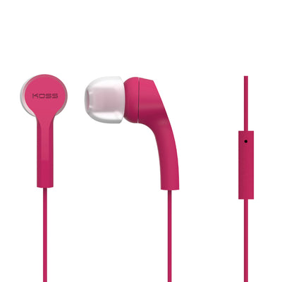 KEB9i Earbuds with Microphone and In-Line Remote (Pink)