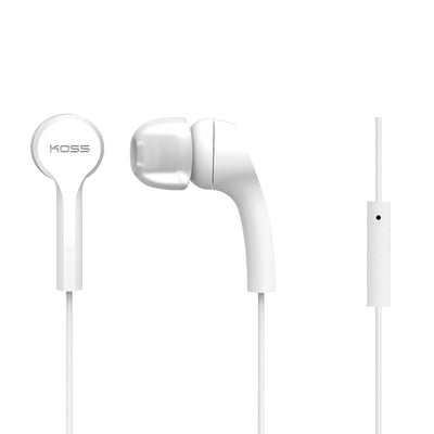 KEB9i Earbuds with Microphone and In-Line Remote (White)