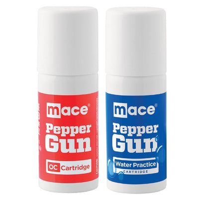 Replacement OC Pepper and Practice Water Cartridge for Mace(R) Brand Pepper Guns