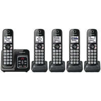 Expandable Cordless Phone with Call Block & Answering Machine (5 Handsets)