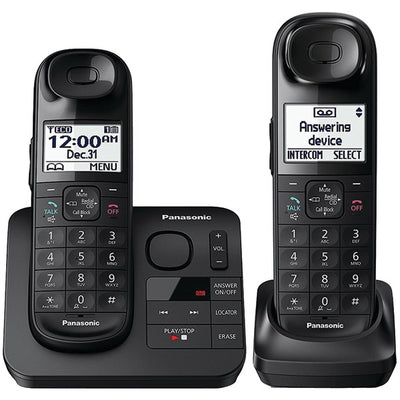 Expandable Cordless Phone System with Comfort Shoulder Grip (2-handset system)