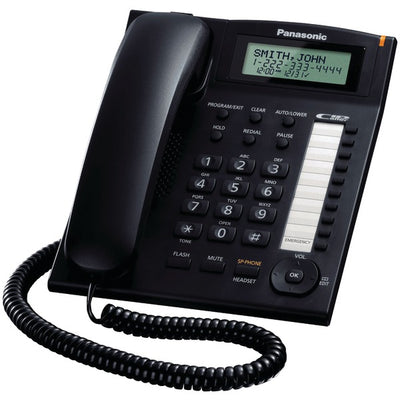 Single-Line Corded Integrated Phone System with 10 One-Touch Dialer Stations