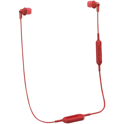 ErgoFit In-Ear Earbud Headphones with Bluetooth(R) (Red)