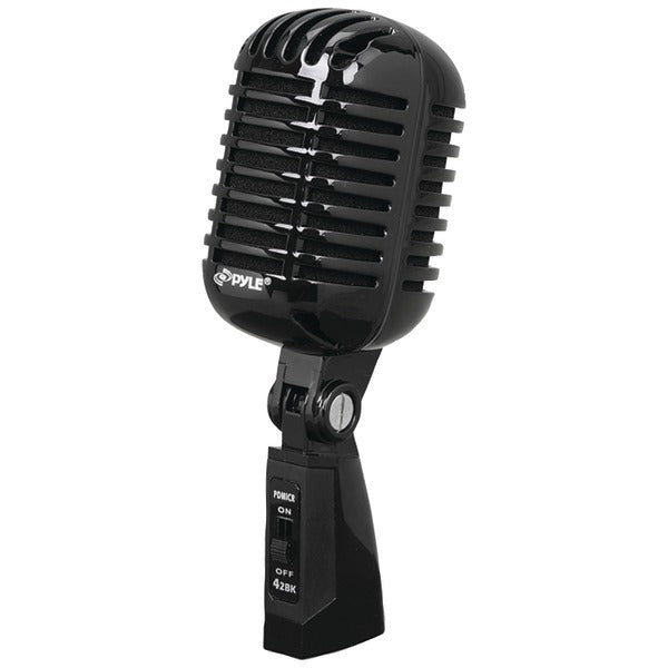 Classic Retro Vintage-Style Dynamic Vocal Microphone (Black)