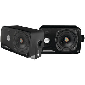 Hydra Series 3.5" 200-Watt 3-Way Weatherproof Mini-Box Speaker System (Black)