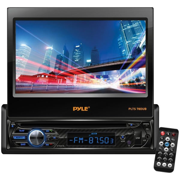 7" Single-DIN In-Dash DVD Receiver with Motorized Fold-out Touchscreen & Bluetooth(R)