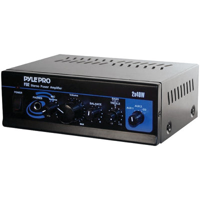Mini Stereo Power Amp with Bluetooth(R) (40 Watts x 2)
