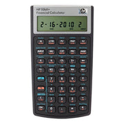10BII+ English Calculator with Sleeve, Battery Operated, Black