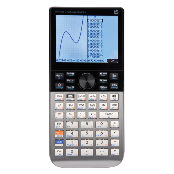 Prime Graphing Calculator, Rechargeable, Silver