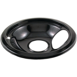 Black Porcelain Replacement Drip Pan (6")