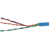 CAT-5E UTP Solid Riser CMR Cable, 1,000ft (Blue)