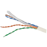 CAT-6 UTP Solid Riser CMR Cable, 1,000ft (White)