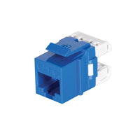 VGS6(TM) Series UTP CAT-6 RJ45 180deg Keystone Jack, Unshielded, Bag of 25 (Blue)