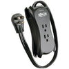 3-Outlet Travel-Size Surge Protector with 2 USB Ports