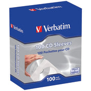 CD-DVD Paper Sleeves with Clear Window, 100 pk