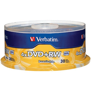 4X DVD+RWs, 30-Count Spindle