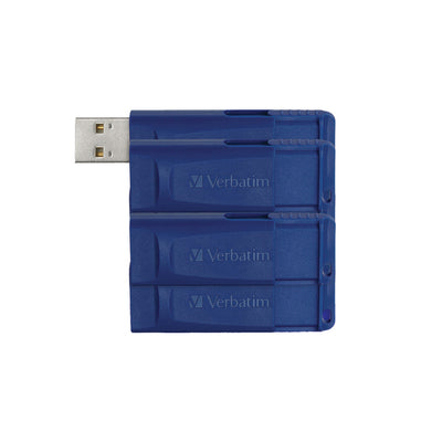 8-GB USB Flash Drive, 5 Count, Blue