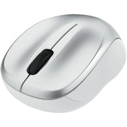 Silent Wireless Blue-LED Mouse (Silver)