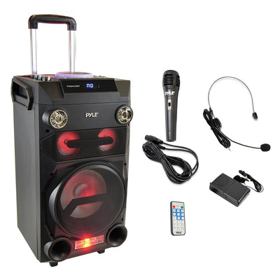 Portable Bluetooth(R) Karaoke Speaker Radio