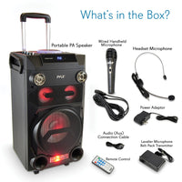 Portable Bluetooth(R) Karaoke Speaker Radio