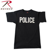 Imperfect 2-Sided T-Shirt / Police - Black