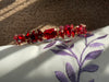 Baroque Single Row Red Rhinestone Crystals Headband