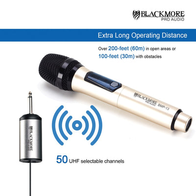 BMP-13 Handheld Rechargeable Wireless UHF Microphone System