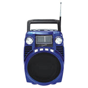 Bluetooth(R) 4 Band Radio (Blue)