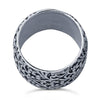 Sterling Silver Oxidized Filigree Overlay Ring