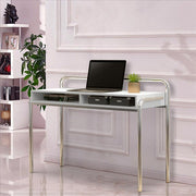The Urban Port Office Desk 2 Compartments and Tubular Metal Frame - UPT-238277