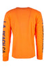 Dsquared Men T-Shirt, Orange, Long Sleeve