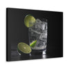 Vodka Tonic with Lime on Canvas Gallery Wraps