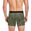 Men Only Boxer Briefs with Camo Leaves Print