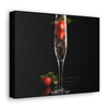 Champagne and Strawberries on Canvas Gallery Wraps