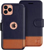 iPhone 12/12 Pro and 12 Pro Max Wallet Case -2 Tone Vegan Leather
