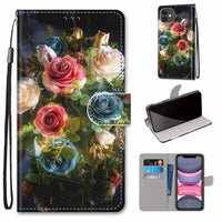 Bouquet of Roses TPU Leather iPhone Wallet Case