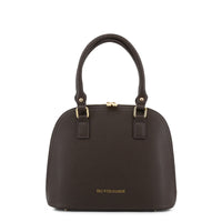 Trussardi - 76BTS05 Leather Tote, Black or Brown